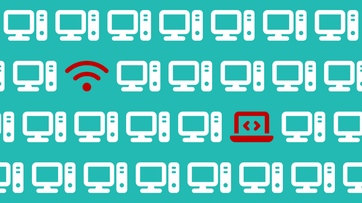 Four rows of digital assets represented by symbols with several highlighted to emphasise criticality